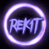 a purple circle with the word rekit in the center
