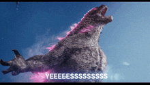 Yes Yess GIF - Yes Yess Godzilla GIFs