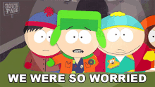 We Were So Worried Kyle Broflovski GIF - We Were So Worried Kyle Broflovski Eric Cartman GIFs