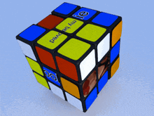 a colorful rubik 's cube that says my beloved