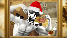 Papyrus Flexing Infront Of Mirror GIF