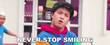 Never Stop Smiling Ranz Kyle GIF - Never Stop Smiling Ranz Kyle Ranz And Niana GIFs