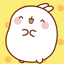 nervous molang worried sweating oops