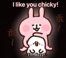 Rabbit Chick GIF - Rabbit Chick Affection GIFs
