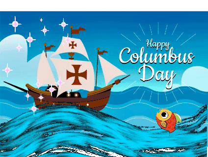 Happycolumbusday 1492 Sticker - Happycolumbusday Columbus 1492 ...