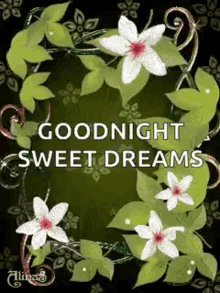 goodnight sweet dreams flowers sparkles