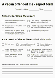 Vegan Report Card Report Form GIF - Vegan Report Card Report Form Offended GIFs