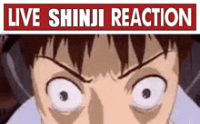 live shinji reaction live reaction reaction live evangelion