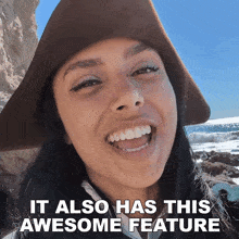 It Also Has This Awesome Feature Michelle Khare GIF - It Also Has This Awesome Feature Michelle Khare It Has Incredible Feature GIFs