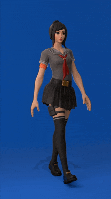 Tsuki Fortnite GIF - Tsuki Fortnite Sailor Uniform GIFs