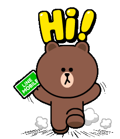 Hi Hi Brown Sticker - Hi Hi Brown Running Stickers