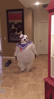 marshmallow dance disguise mascot
