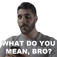 What Do You Mean Bro Rudy Ayoub Sticker - What Do You Mean Bro Rudy Ayoub What Are You Talking About Stickers