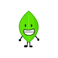 a roblox character is wearing a party hat and holding a green leaf .