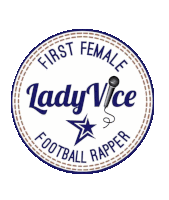 a logo for lady vice football rapper with a star