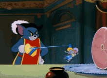 Tom And Jerry Cartoon GIF - Tom And Jerry Cartoon Fencing GIFs