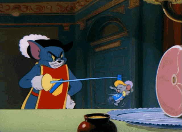Tom And Jerry Cartoon GIF - Tom And Jerry Cartoon Fencing - Discover &  Share GIFs