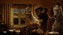 Watching Tv Llamas GIF - Watching Tv Llamas Popcorn GIFs