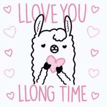 Llama I Love You GIF - Llama I Love You Long Time GIFs