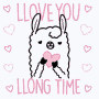 Llama I Love You GIF - Llama I Love You Long Time GIFs