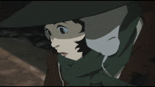 a cartoon character with a scarf around his neck and a hat on