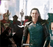 Shh Loki GIF - Shh Loki Tom Hiddleston GIFs