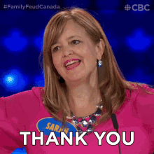 Thank You Sarah GIF - Thank You Sarah Family Feud Canada GIFs