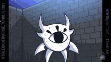 a cartoon drawing of a monster with horns and the website xtaleunderverse.tumblr.com in the corner