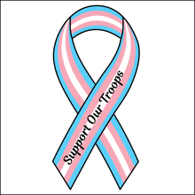 Trans Ribbon Transgender Ribbon GIF - Trans Ribbon Transgender Ribbon Support Our Troops GIFs