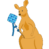 Kangaroo Baby Sticker