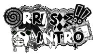a black and white logo that says ' orris intro '