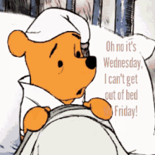 Pooh Wednesday GIF - Pooh Wednesday Bed GIFs