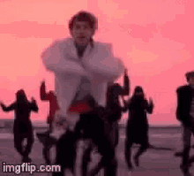Tae Hyung Not Today GIF - Tae Hyung Not Today Jump GIFs
