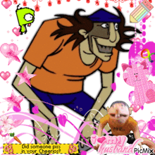 a picture of a cartoon character with the words " did someone piss in your cheerios "