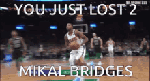 Mikal Bridges Slam Dunk GIF