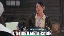 Parks And Rec April Ludgate GIF - Parks And Rec April Ludgate Its Like A Meta Cabin GIFs