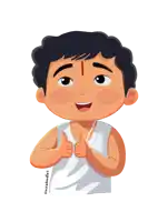 a cartoon drawing of a boy giving a thumbs up with the hashtag @nickdoodles