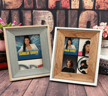 a picture frame with a picture of jamilia grier