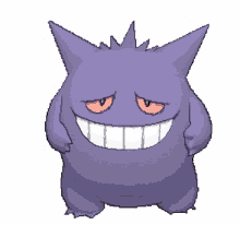 pokemon anime cute gengar purple