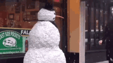 scared jay karl screaming afraid snowman