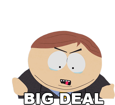 Big Deal Eric Cartman Sticker - Big Deal Eric Cartman South Park Stickers