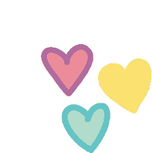 hearts pastel