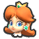 Princess Daisy Icon Sticker - Princess Daisy Icon Mario Kart Stickers
