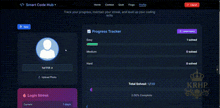 a screenshot of a progress tracker for a person named karthik a