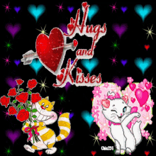 Hugs And Kisses Happy Valentines Day GIF