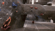 Wall Climbing People Are Awesome GIF - Wall Climbing People Are Awesome Hanging GIFs