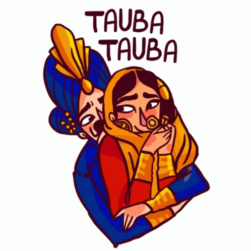 Jahangir Shyly Hugs Noor Sticker - Royal Affair Tauba Tauba Smiling -  Discover & Share GIFs