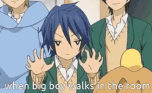 when big boy walks in the room big boys walk into the room anime gripping