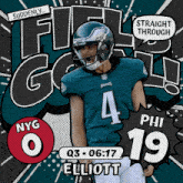Philadelphia Eagles (19) Vs. New York Giants (0) Third Quarter GIF - Nfl National Football League Football League GIFs