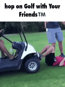 Golf Gold With Your Friends GIF - Golf Gold With Your Friends Hop On GIFs